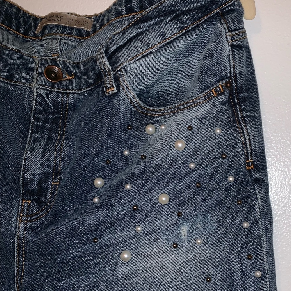 Zara Embellished Jeans